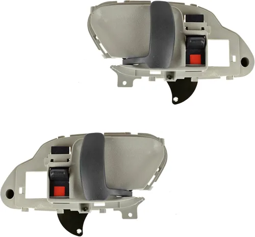 Vista 66 de TRQ Juego de 2 manijas de puerta interior trasera cromada y cachemira para Chevy GMC