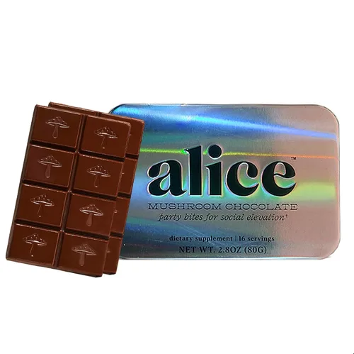 Vista 10 de Alice Mushrooms Brainstorm Chocolates de Hongos Bocados Energéticos para Concentración, Claridad y Función Cognitiva Melena de León, Hongos
