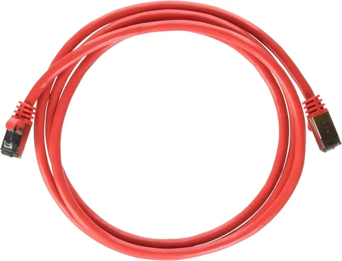 Vista 5 de Cable Ethernet Cat8 60CAT8-0.5-26RD Cat8 de 0.5 pies Serie Slim - Rojo 2GHz, 40G, S/FTP - Cable de conexión blindado 40Gbps 2000Mhz SFTP, cable