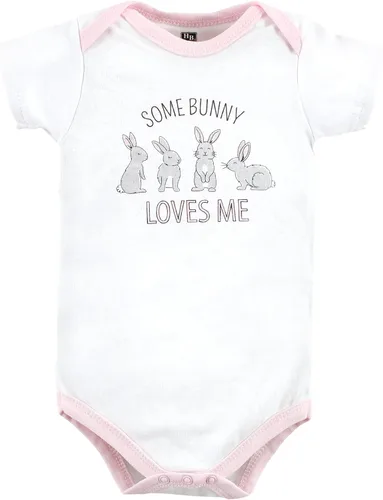 Vista 246 de Hudson Baby baby-girls Cotton Bodysuits 3-pack