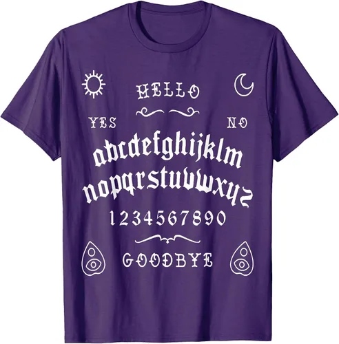 Vista 28 de Camiseta inspirada en la tabla Spirit Board Ouija Asphalt Grey