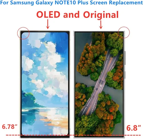Vista 2 de Reemplazo de pantalla OLED para Samsung Galaxy NOTE10 Plus 5G para Samsung NOTE10PLUS SM-N975U SM-N976U pantalla LCD, digitalizador, montaje táctil
