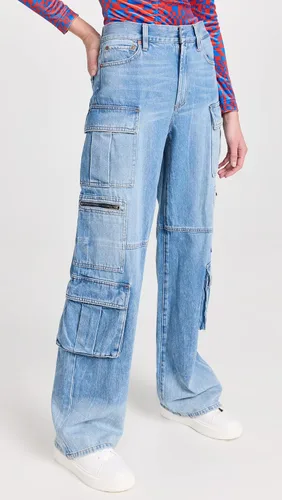Vista 2 de Alice + Olivia Cay - Pantalones de mezclilla holgados para mujer