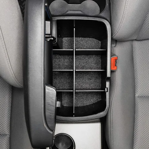 Vista 4 de Vehicle OCD - Divisor de consola central, bandeja y organizador de guantera para Toyota Tacoma (2005-2015) - Fabricado en Estados Unidos