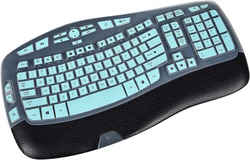 Vista 10 de Logitech MK320-YR002/Y-R0009 - Funda para teclado de escritorio inalámbrico Logitech MK320-YR002/Y-R0009, protector de teclado transparente