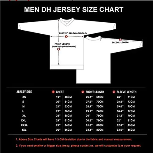 Vista 4 de Ciclismo Jersey Hombres MTB Motocross Gear Downhill Racing Shirt Mountain Bike Wear