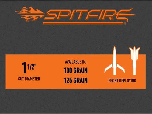 Vista 5 de New Archery Products Spitfire - Cabezal mecánico de tiro con arco de 3 palas y precisión de despliegue frontal, duradero, paquete de 3 y 4