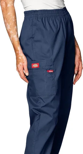 Vista 2 de Dickies - Pantalones para uniforme médico, con cintura elástica para mujer