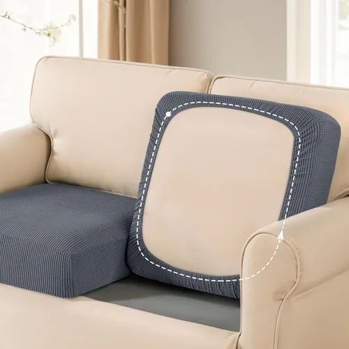 Vista 6 de SUBRTEX Funda para Sofá, Fundas Deslizables para Asientos de Autocaravana, Fundas Elásticas Duraderas para Loveseat, Protector de Muebles de Spandex
