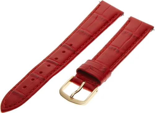 Vista 13 de Hadley-Roma Women's Alligator Grain Leather WatchStrap Negro