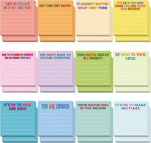 Vista 81 de Yinder 12 notas adhesivas inspiradoras, bonitas notas adhesivas motivacionales, regalos de agradecimiento a los empleados, a granel para profesores