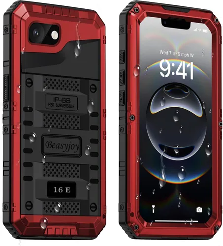 Vista 25 de Beasyjoy Funda para iPhone 12 - Impermeable, Grado Militar Resistente a Golpes con Protector de Pantalla Integrado, Protección Completa del Cuerpo