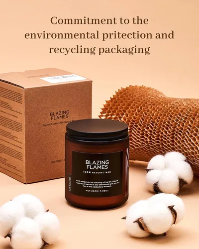 Vista 8 de M&SENSE Ode to Winter - Vela perfumada para el hogar, cera de soja natural, mecha de algodón, aroma de invierno, 7.05 onzas hasta 50 horas de tiempo