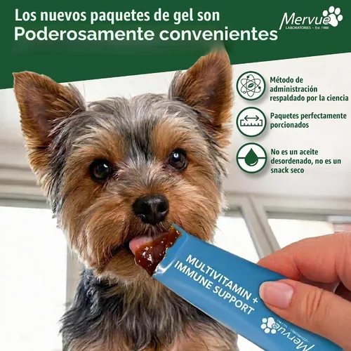 Vista 2 de Mervue Multivitamínico + Apoyo Inmunológico para Perros