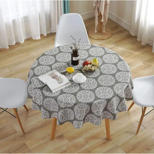 Vista 7 de Bringsine - Mantel de lino lavable, diseño vintage, varios tamaños