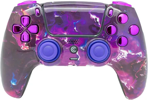 Vista 36 de Custom Wireless Controller Compatible with PS5 - Multiple Designs Available (Abstract Fusion)