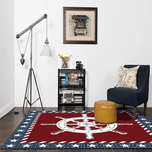 Vista 39 de Alfombra moderna y contemporánea con bandera estadounidense para interiores, 3 x 4 pies, alfombra antideslizante con temática de camuflaje verde
