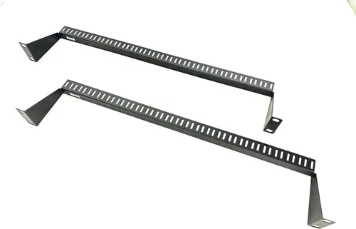 Vista 5 de Paquete de 5 paneles de gestión de cables de rack de servidores de 1U de 19 pulgadas con ganchos de anillo en D - Administrador de cables y cables