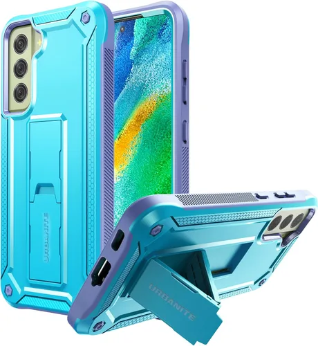 Vista 16 de URBANITE Funda protectora resistente a prueba de golpes para Samsung Galaxy S21 FE 5G, de grado militar, con protector de pantalla y soporte