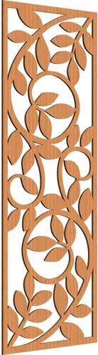 Vista 188 de 9 3/8"W x 24 3/8"H x 1/4"T Utica Decorativo Fretwork Madera Paneles de Pared, Abedul