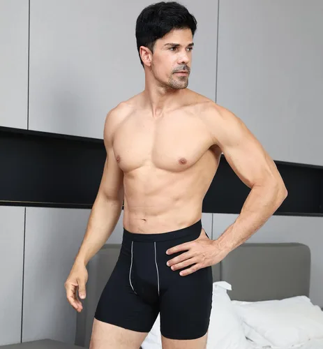 Vista 5 de HAVVIS Calzoncillos tipo bóxer de viscosa de bambú para hombre, ropa interior suave y cómoda para hombre, paquete múltiple