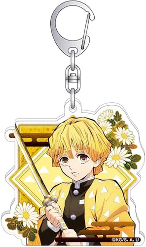 Vista 4 de Viwind Llavero de anime, lindo juego de llaveros de acrílico Kawaii para mochilas, regalos para mujeres, hombres, niños y niñas, 4 piezas, 4