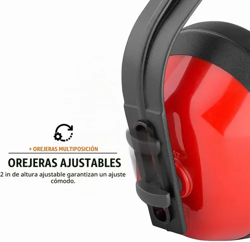 Vista 2 de Orejeras de seguridad industrial TR, cumplen con normas ANSI S3.19