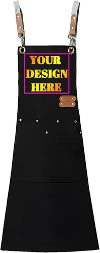 Vista 22 de Delantal personalizado personalizado para mujeres/hombres, delantales de cocina ajustables para estilistas de peluquería, delantales impermeables