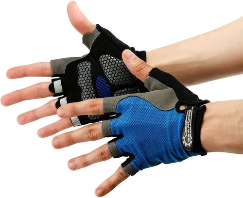 Vista 3 de GEARONIC Guantes de ciclismo para hombre, guantes de bicicleta de montaña sin dedos para hombres, guantes de bicicleta de montaña transpirables