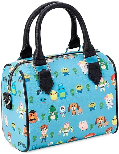 Vista 3 de Loungefly x Toy Story Chibi - Bolsa de lona con estampado de personajes (tamaño único, multicolor)