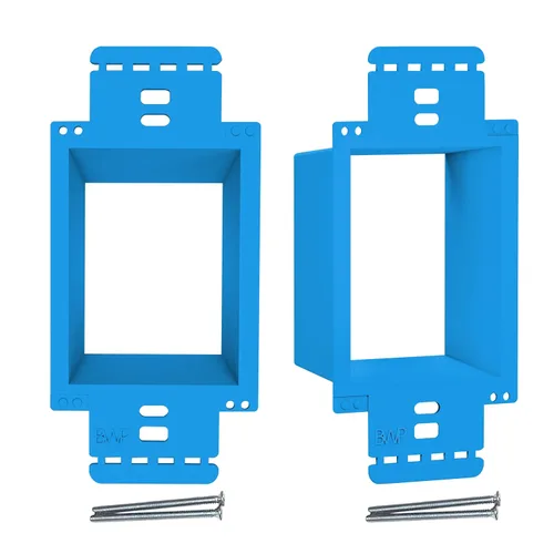 Vista 8 de BWP Paquete de 1 Extensor de Caja de Toma Eléctrica de 1 Banda - Extensor de Caja Eléctrica con 2 Tornillos - Extensor de Caja de Toma de Banda Única