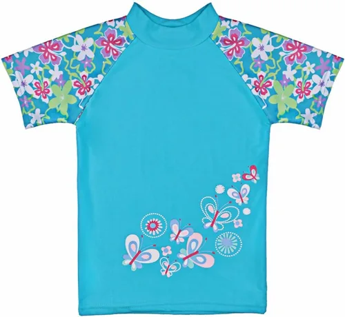 Vista 2 de TFJH E Traje de baño para niñas UPF 50+ UV traje de baño de dos piezas Sunsuit 2-6 años