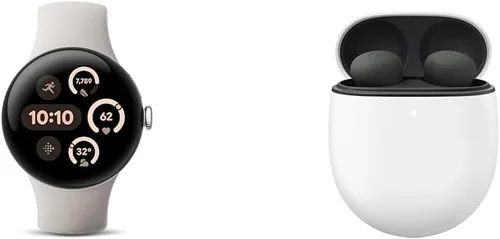 Vista 20 de [Usado] Google Pixel Watch 3 modelo 2024, reloj Android de 1.61 pulgadas (41 mm) con seguimiento de frecuencia cardíaca, Fitbit Advanced Running