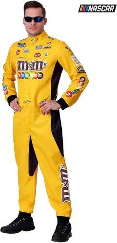 Vista 2 de Fun Costumes Disfraz uniforme de NASCAR Kyle Busch amarillo