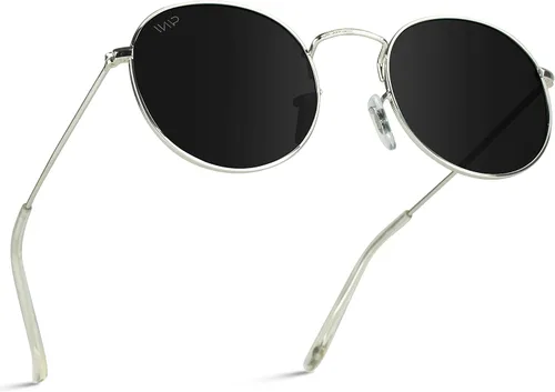 Vista 2 de Wearme Pro modernos lentes de sol con lente redondo reflectante