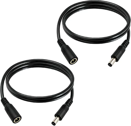 Vista 9 de Cable de extensión de alimentación de 33 pies 12 V CC de 0.217 in x 0.098 in, 18 AWG macho a hembra, conector de barril para cámara de vigilancia