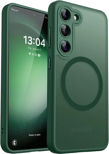 Vista 66 de CANSHN Funda diseñada para Samsung Galaxy A16-5G [protección completa de la cámara] [compatible con Magsafe] funda protectora trasera translúcida