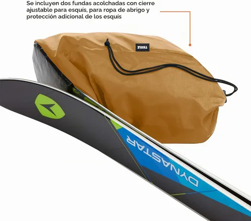 Vista 3 de Thule RoundTrip - Bolsa para esquís Negro