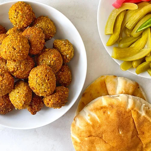 Vista 9 de Ziyad Falafel - Mezcla seca, sin gluten, vegana, sin OMG, sin aditivos, sin conservantes, ideal para hacer hamburguesas y aperitivos vegetales, 12