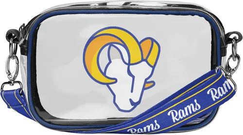 Vista 26 de FOCO NFL Womens NFL Team Logo Stripe Clear Crossbody Bag