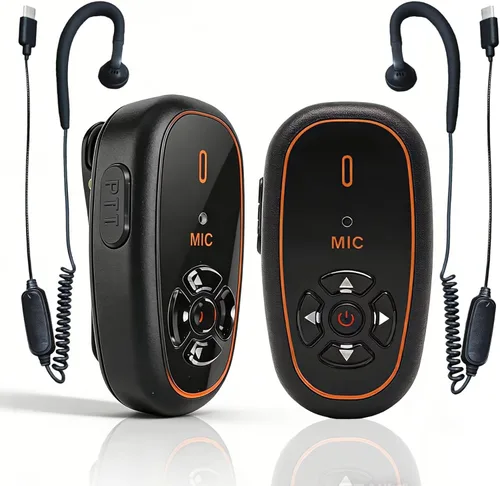 Vista 10 de T-M12 Super Mini Walkie Talkies con control de voz AI manos libres