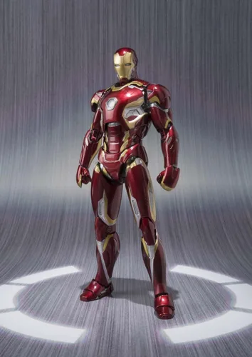 Vista 2 de Figuras de Avengers SH, Iron Man Mark 45, de alrededor de 6.10 pulgadas ABS U0026 PVC u0026, fundido a presión, figura de acción pintada por Bandai