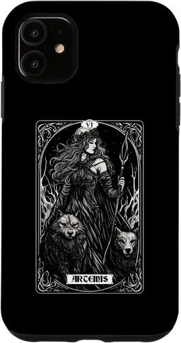 Vista 5 de iPhone 14 Artemis Tarot Card Caza Dios griego Diosa Caso