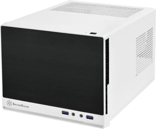 Vista 13 de SilverStone Technology Ultra Compact Mini-ITX - Carcasa para computadora con panel frontal de malla, color negro (SST-SG13B-USA)