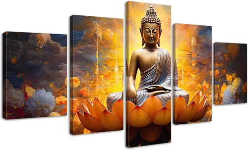 Vista 8 de DJSYLIFE Lienzo decorativo para pared, diseño de Dios hindú, 40 pulgadas de Arte 07