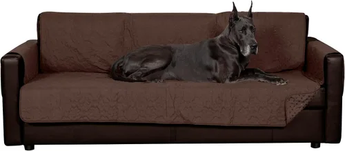 Vista 21 de Furhaven - Funda acolchada impermeable para muebles de sala de estar para perros y gatos, con diseño de patas, protector con reverso antideslizante
