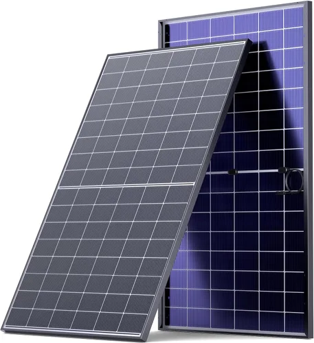 Vista 14 de Panel solar bifacial de 450 W, monocristalino tipo N 16BB, doble vidrio, diseño de módulo dual antisombra, hasta 25.6% de eficiencia de conversión