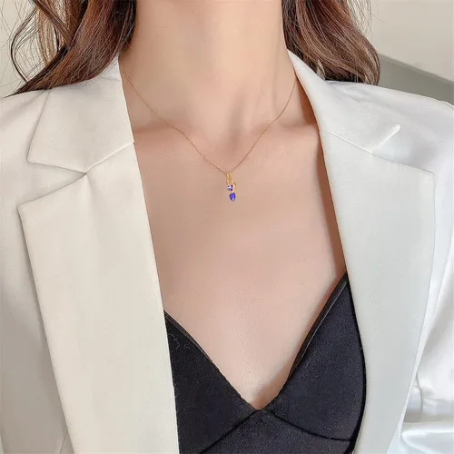 Vista 4 de BAUMA AUTO Collar personalizado para madres con 1 a 6 piedras de nacimiento simuladas grabadas, nombres de familia personalizados para madre e hijo