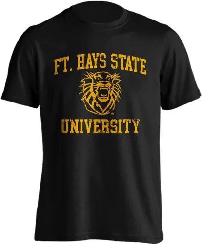 Vista 150 de Sport Your Gear NCAA Camiseta de manga corta retro con licencia oficial de aspecto desgastado para el día del juego, camiseta de espíritu deportivo
