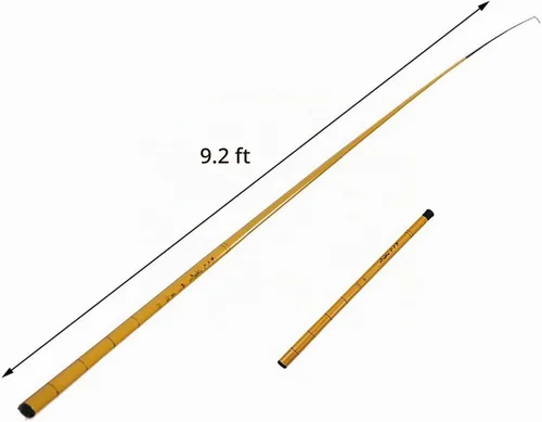 Vista 3 de XMHF Caña de pescar que viaja 6 secciones telescópica poste retráctil pesca caña caña 1.7M longitud
